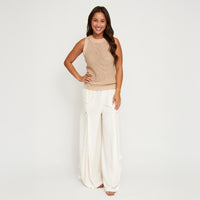 Tank Top Mira Cotton Sleeveless Sweater Knit Top