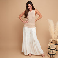 Tank Top Mira Cotton Sleeveless Sweater Knit Top