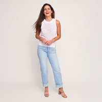 Tank Top Mira Cotton Sleeveless Sweater Knit Top