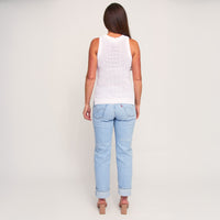 Tank Top Mira Cotton Sleeveless Sweater Knit Top