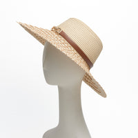 Sun Hat Vienna Contrast Woven Wide Brim with Buckle