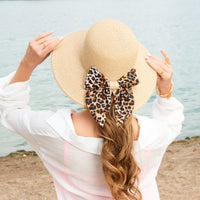 Zaya Boho Ponytail Sun Hat with Bow