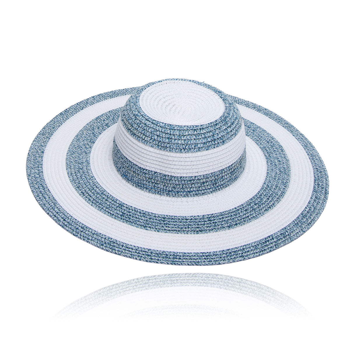 Sun Hat Sarai Two Tone Heathered Woven Wide Brim