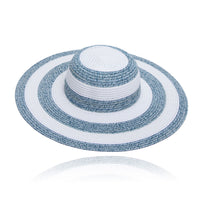 Sun Hat Sarai Two Tone Heathered Woven Wide Brim