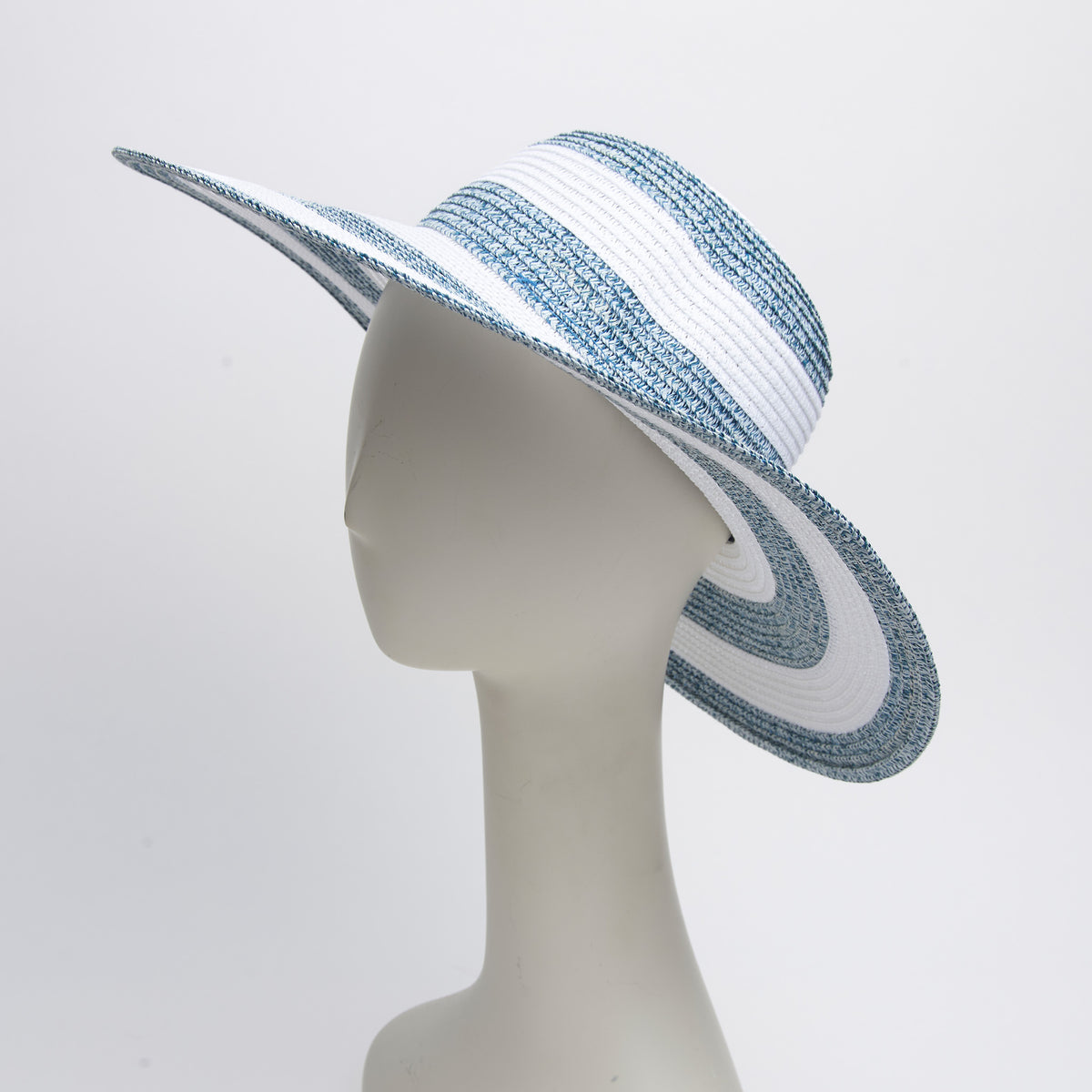 Sun Hat Sarai Two Tone Heathered Woven Wide Brim