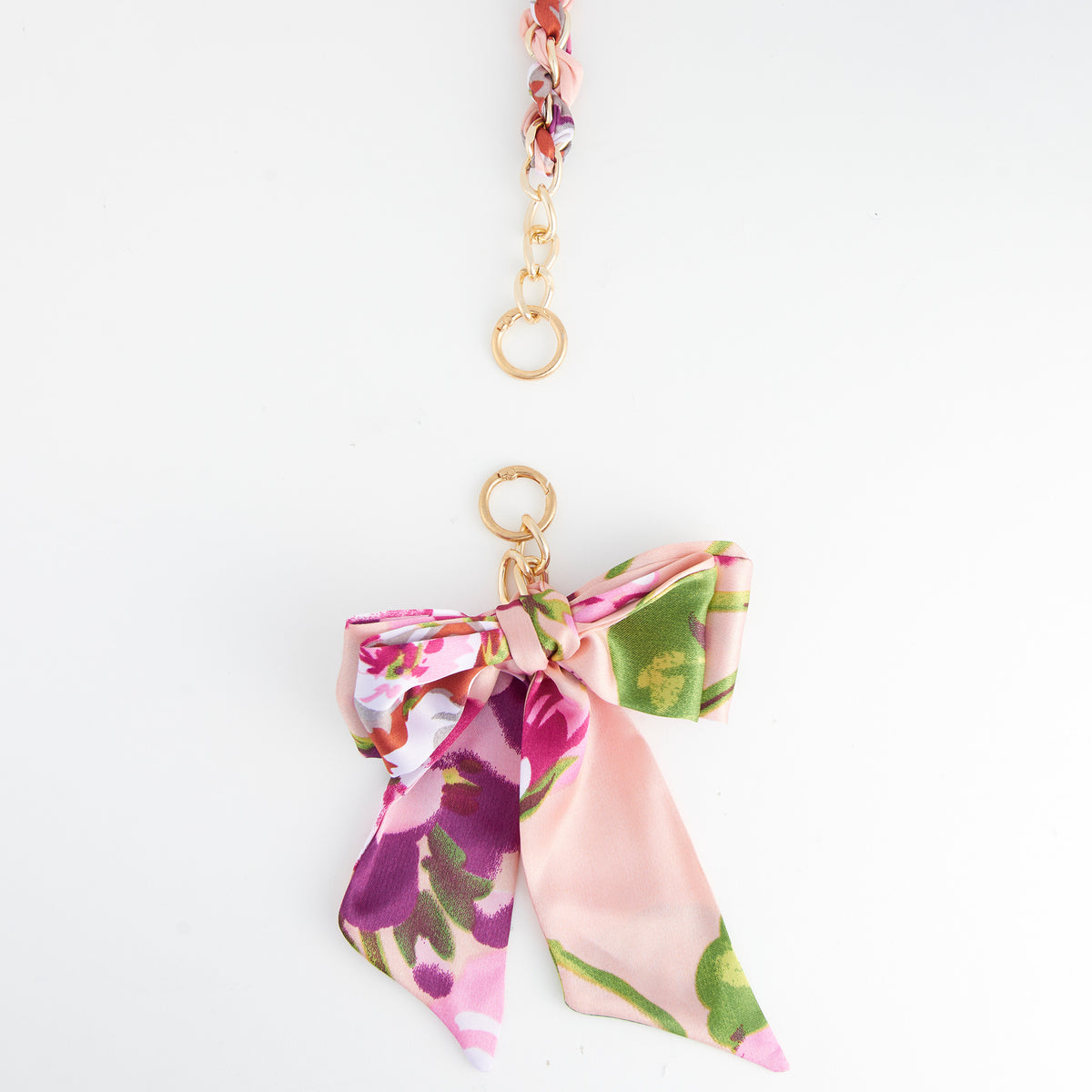 Purse Accessory Talia Braided Scarf Bag Strap with Bow