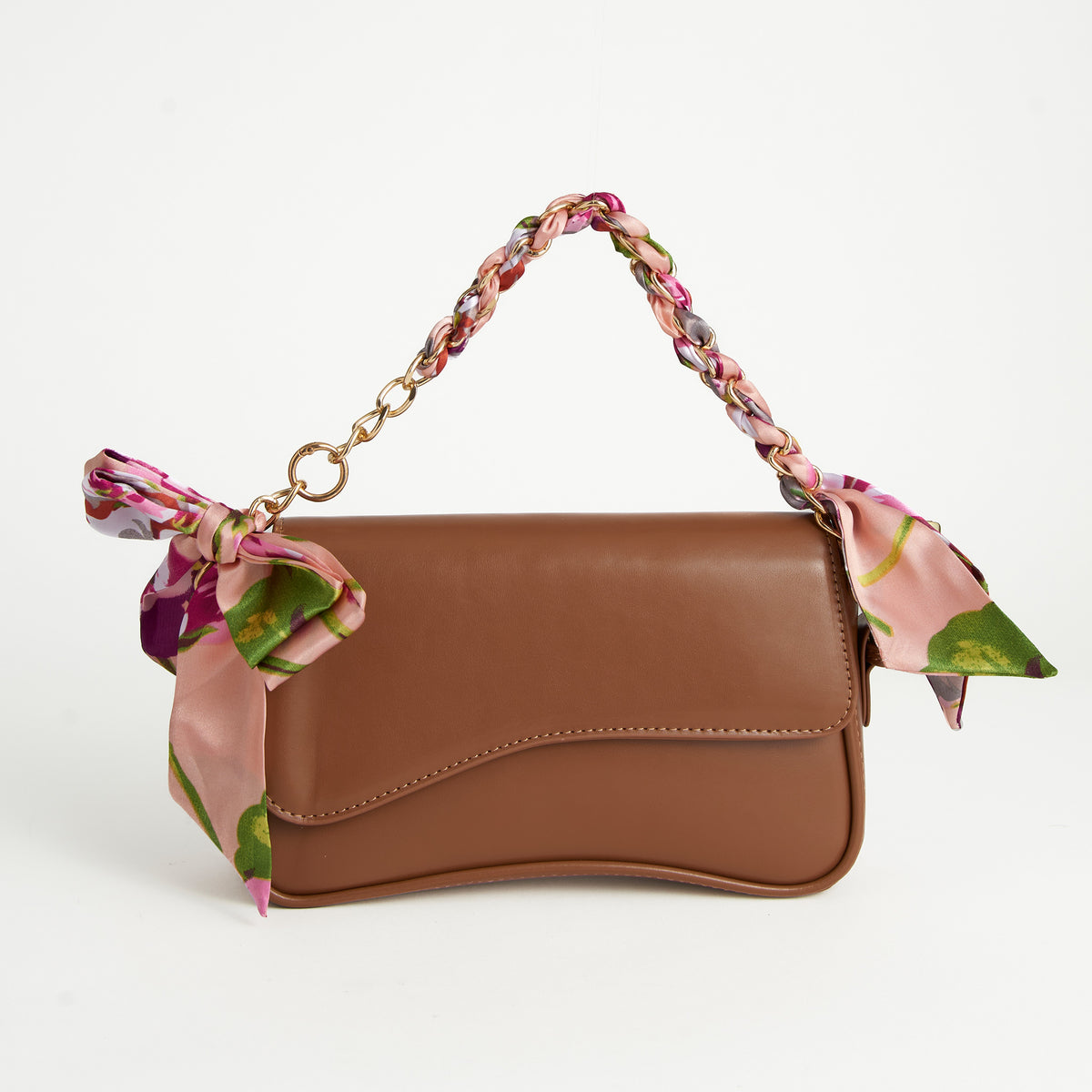 Purse Accessory Talia Braided Scarf Bag Strap with Bow