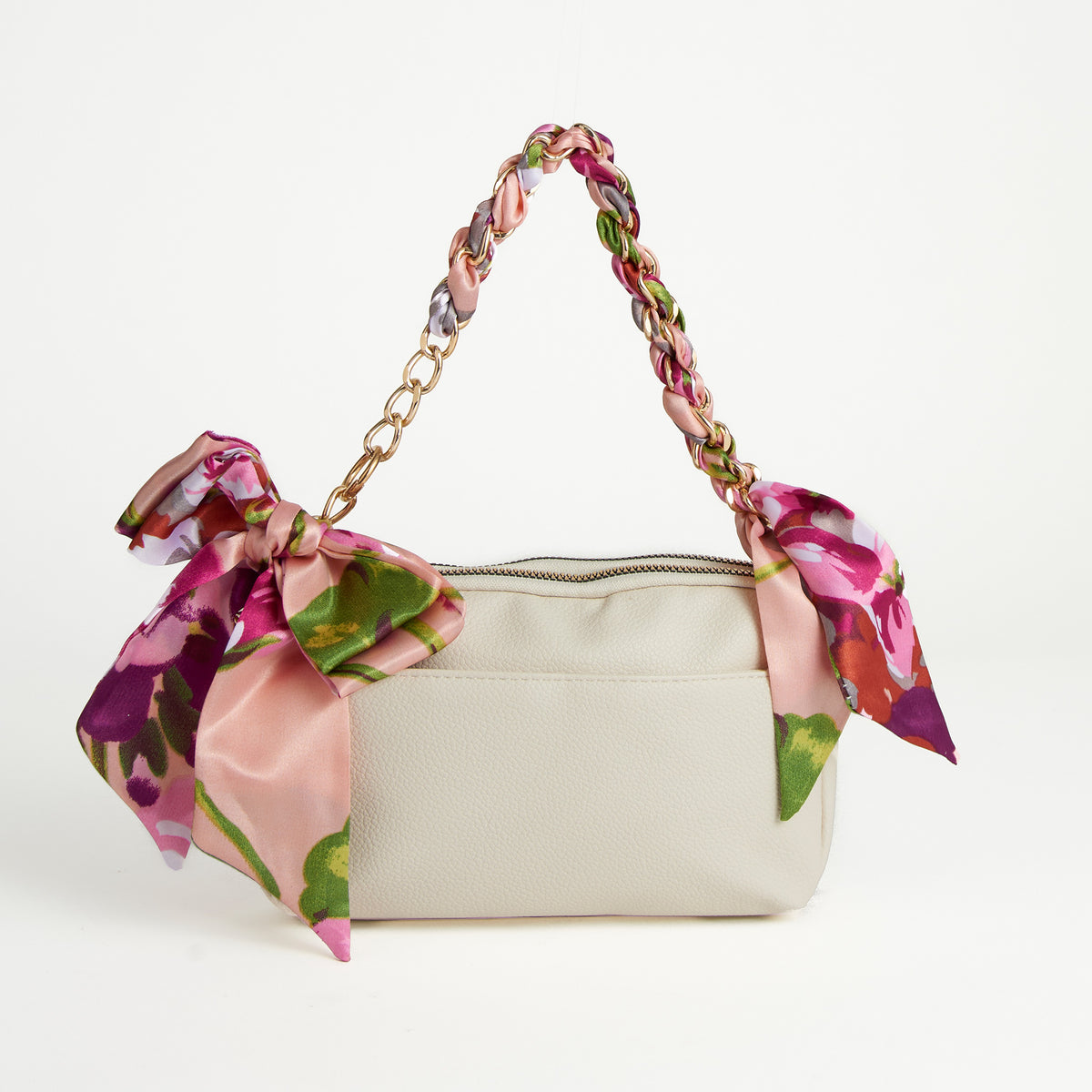 Purse Accessory Talia Braided Scarf Bag Strap with Bow