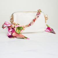 Purse Accessory Talia Braided Scarf Bag Strap with Bow