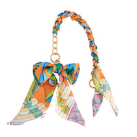 Purse Accessory Talia Braided Scarf Bag Strap with Bow