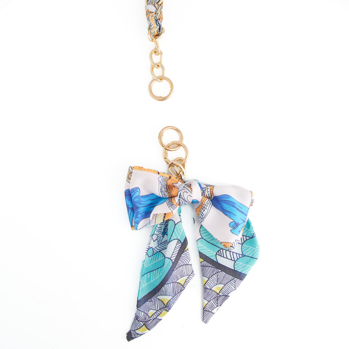 Purse Accessory Talia Braided Scarf Bag Strap with Bow