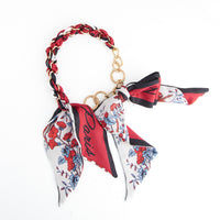 Purse Accessory Talia Braided Scarf Bag Strap with Bow