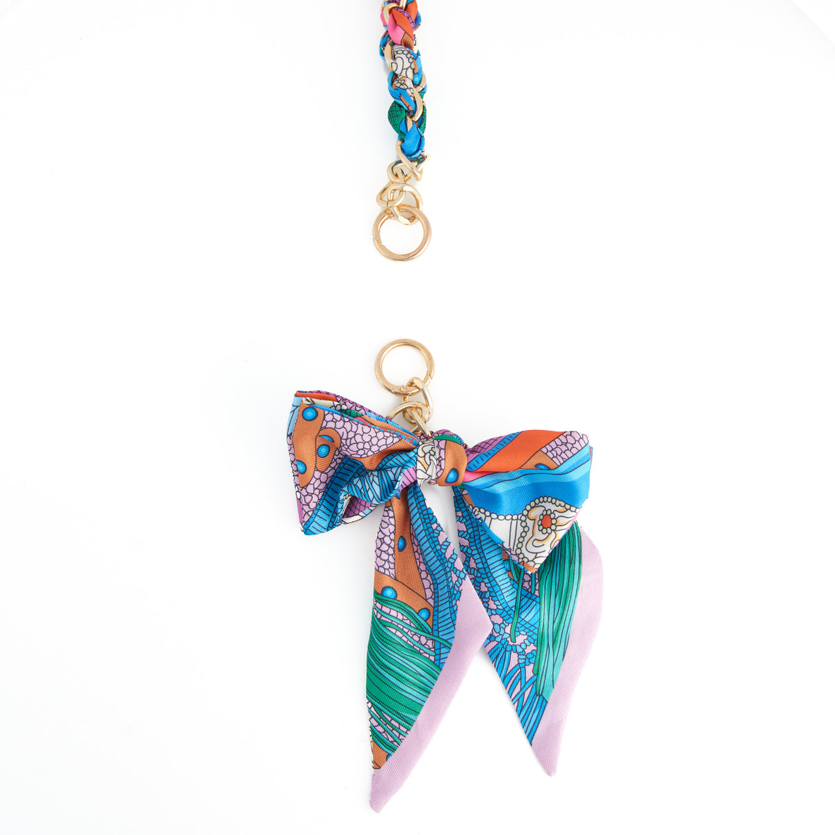 Purse Accessory Talia Braided Scarf Bag Strap with Bow