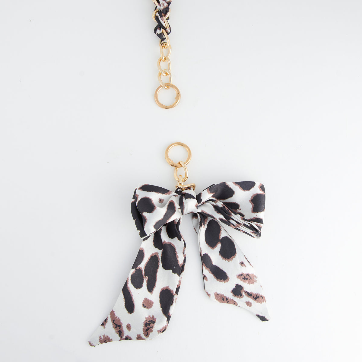 Purse Accessory Talia Braided Scarf Bag Strap with Bow