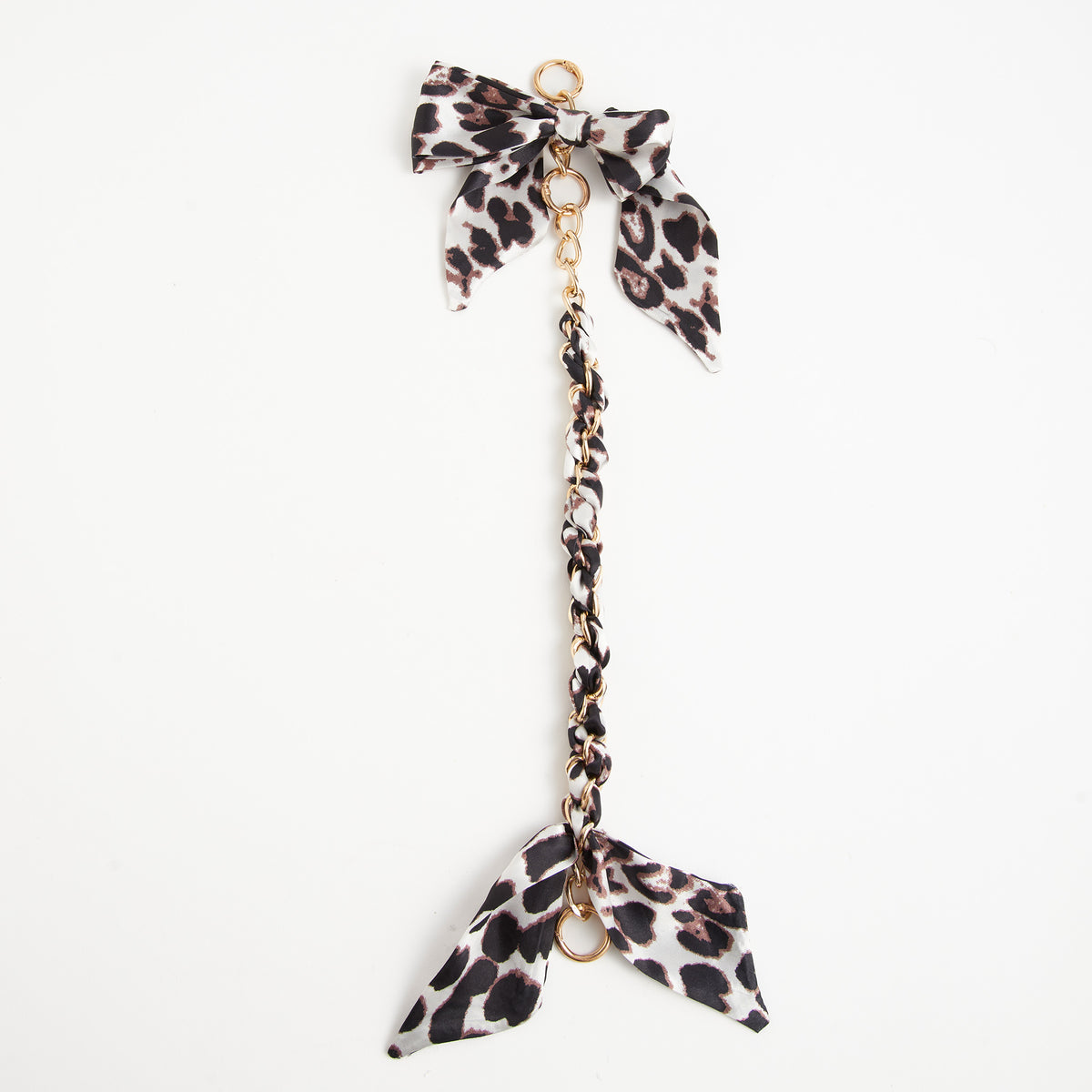 Purse Accessory Talia Braided Scarf Bag Strap with Bow