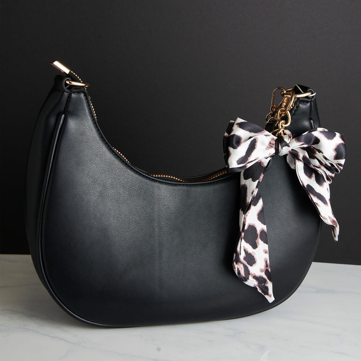 Purse Accessory Talia Braided Scarf Bag Strap with Bow