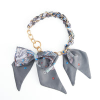 Purse Accessory Talia Braided Scarf Bag Strap with Bow