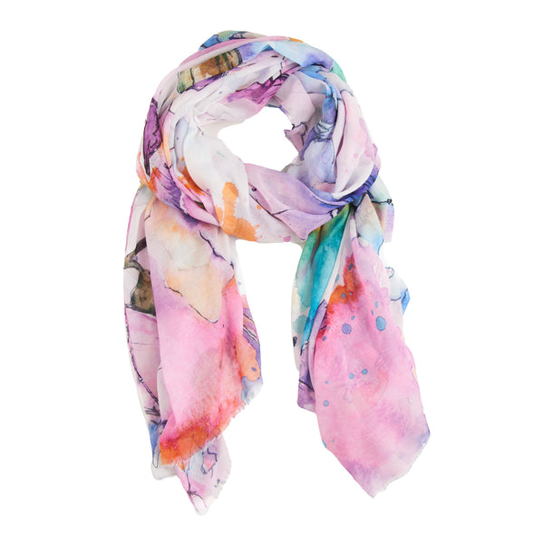 Lightweight Scarf Jaden Summer Fashion Watercolor Floral