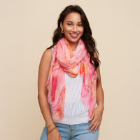 Lightweight Scarf Tilly Summer Fashion Abstract Garden