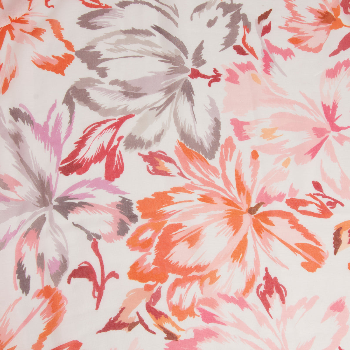 Lightweight Scarf Maylee Floral Summer Fashion with Tassels