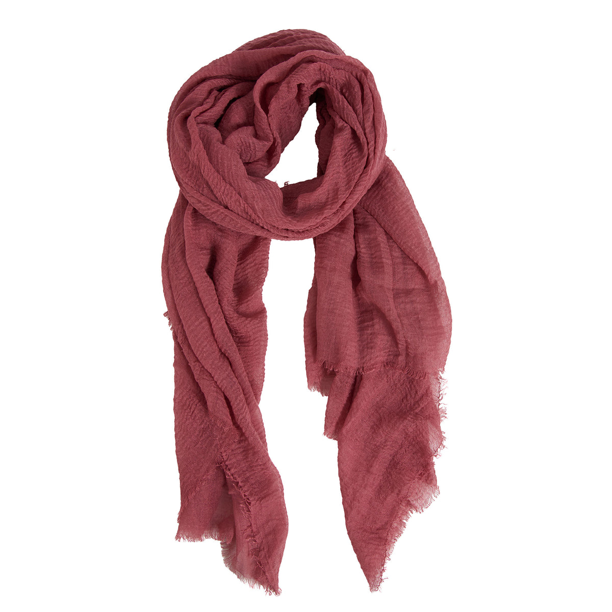 Lightweight Scarf Jaymes Summer Fashion Raw Edge