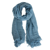 Lightweight Scarf Miranda Colorblock Summer Fringe Edge