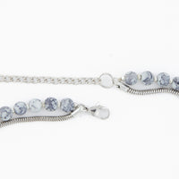 Collar Necklace 15" Beaded Double Strand Ball Arri
