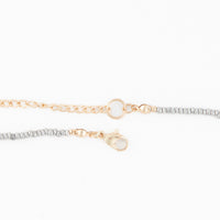 Cross Necklace 15" Seed Beaded Inspirational Pendant Amber