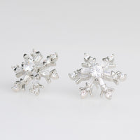 Christmas Snowflake Earrings Spinning Holiday Post Stud