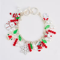 Christmas Bracelet Charm Multi Toggle Holiday Statement