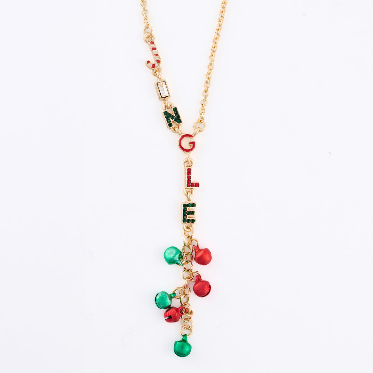 Christmas Necklace 16" Jingle Y Pendant Holiday Charm