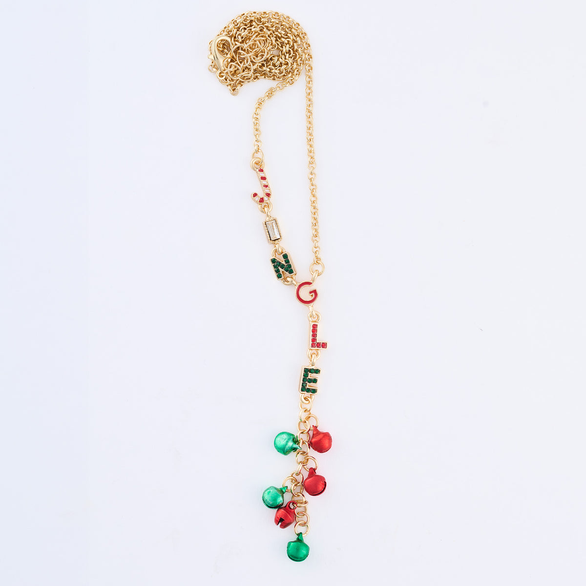 Christmas Necklace 16" Jingle Y Pendant Holiday Charm