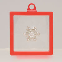 Christmas Snowflake Brooch Spinning Cubic Zirconia Pin