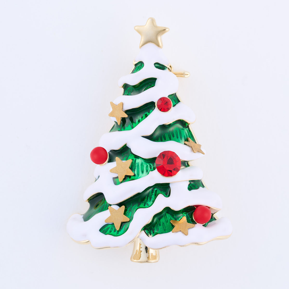 Christmas Tree Brooch Holiday Ornament Giftable Pin