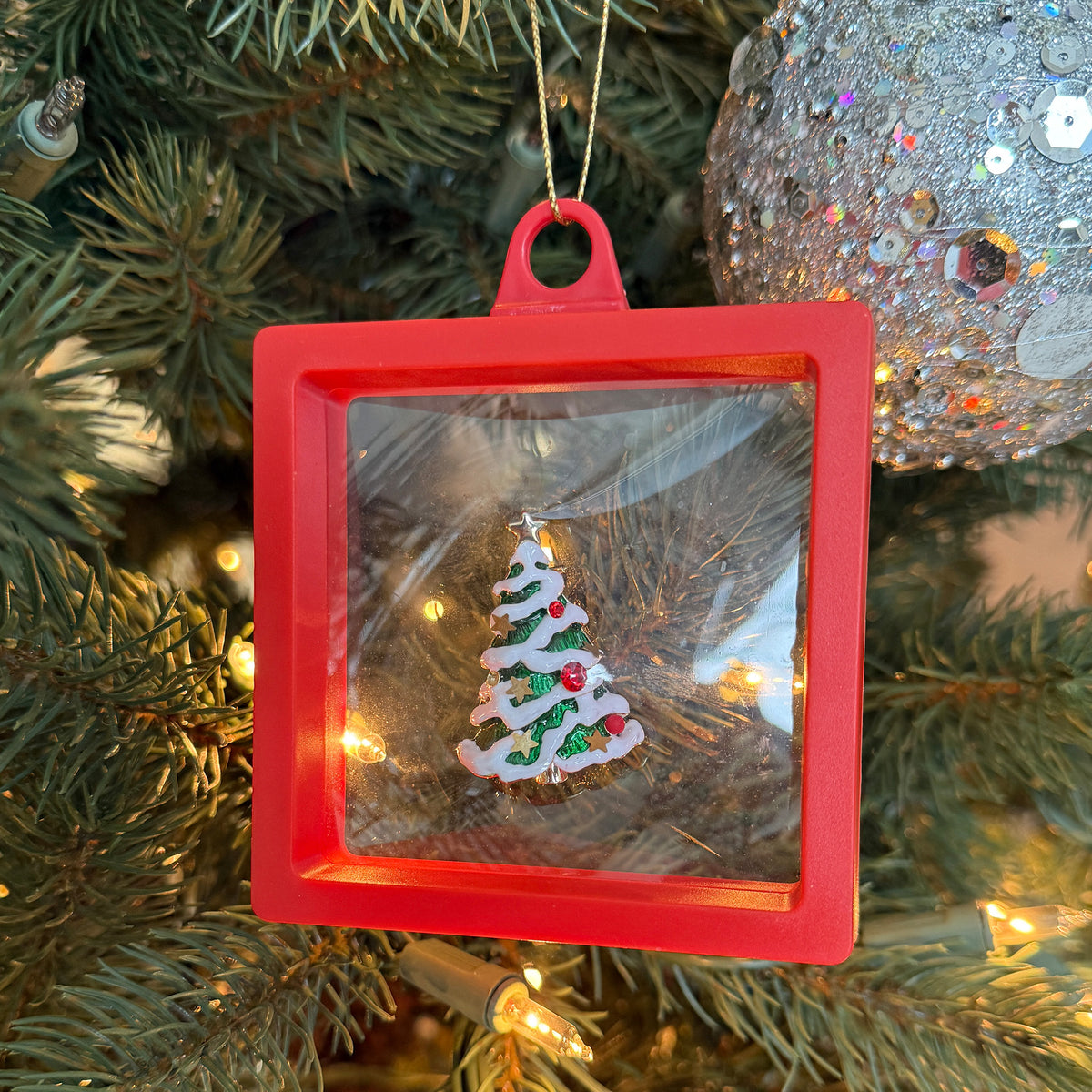 Christmas Tree Brooch Holiday Ornament Giftable Pin