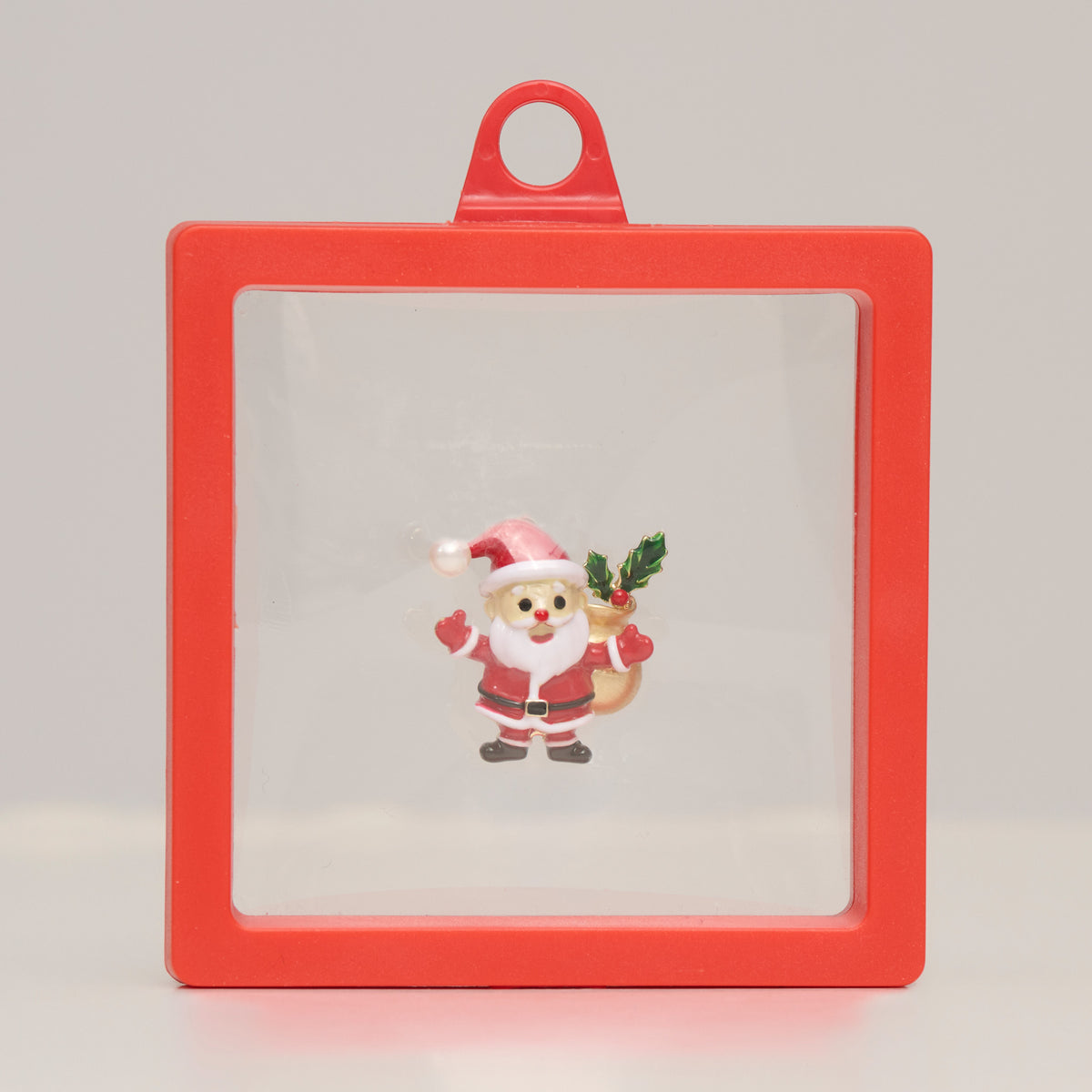 Christmas Santa Brooch Holiday Giftable Ornament Pin