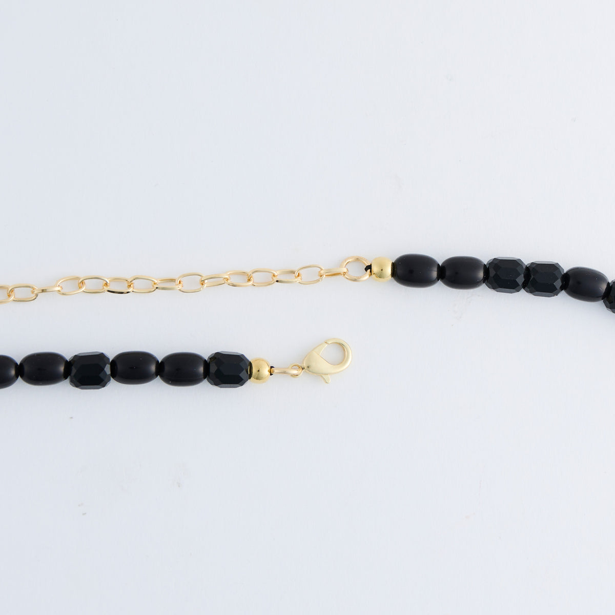 Beaded Necklace 38"  Long Chain Mixed Bead Sia Necklace