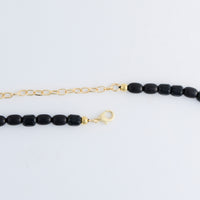 Beaded Necklace 38"  Long Chain Mixed Bead Sia Necklace