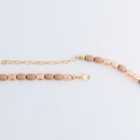 Beaded Necklace 38"  Long Chain Mixed Bead Sia Necklace