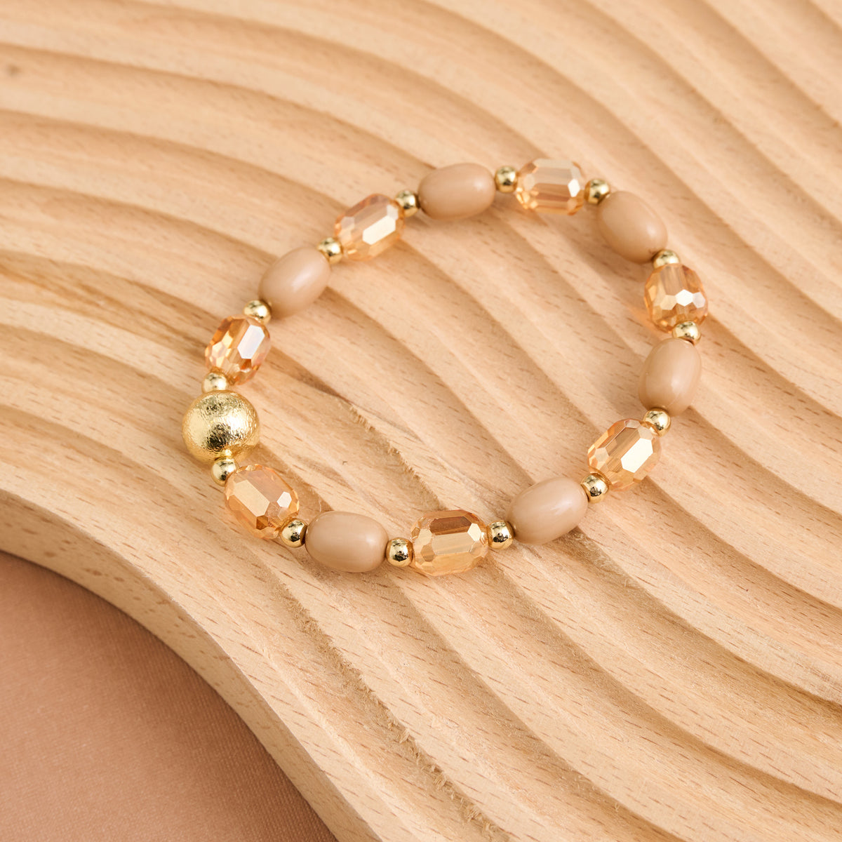 Beaded Bracelet Mixed Bead Sia Stretch Bracelet