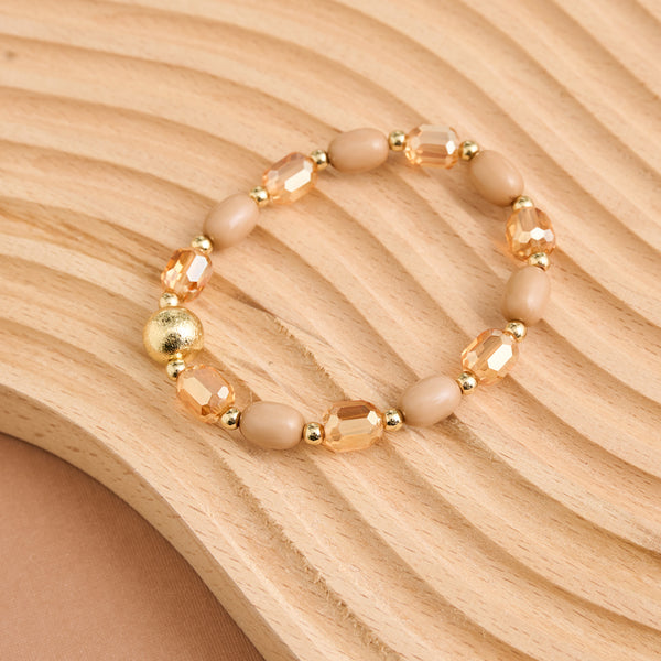 Beaded Bracelet Mixed Bead Sia Stretch Bracelet