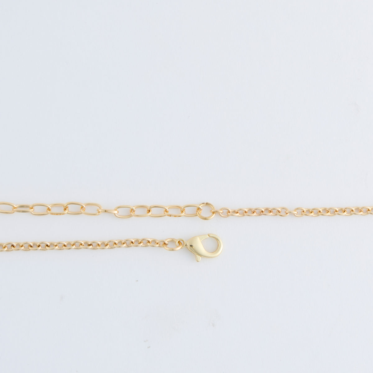 Beaded Long Necklace 38" Lucie Neutral Stone Chain