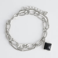 Charm Bracelet Double Row Enamel Miah Bracelet