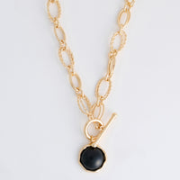 Pendant Necklace 17" Charm Chunky Enamel Emmaline Necklace