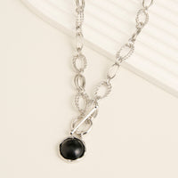 Pendant Necklace 17" Charm Chunky Enamel Emmaline Necklace