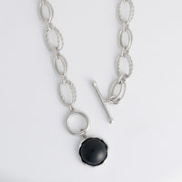 Pendant Necklace 17" Charm Chunky Enamel Emmaline Necklace