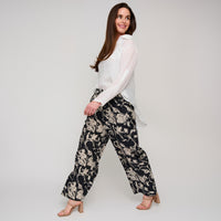 Wide Leg Cargo Pants Hammered Satin Laine Pant