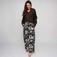 Wide Leg Cargo Pants Hammered Satin Laine Pant