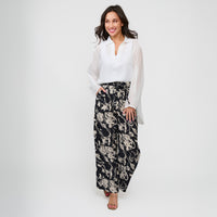 Wide Leg Cargo Pants Hammered Satin Laine Pant