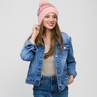 Denim Jacket Distressed Button Up Long Sleeve Sadi Jacket